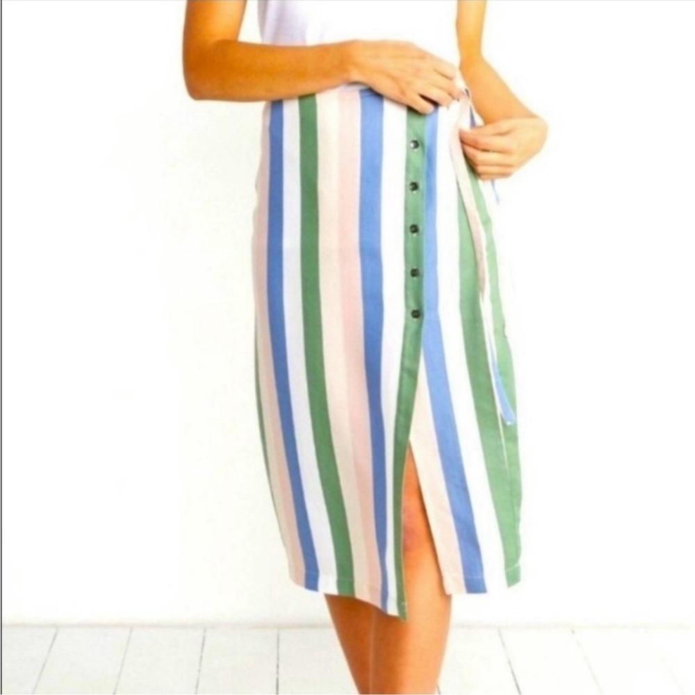 Marine Layer Layla Wrap Skirt S